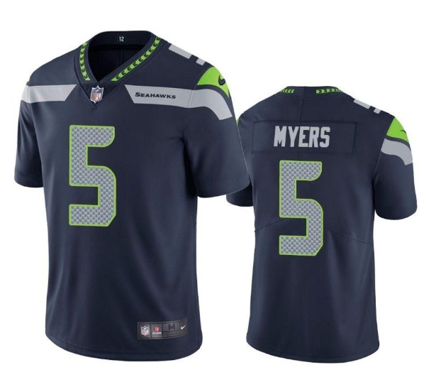 Seattle Seahawks #5 Jason Myers Navy Vapor Untouchable Limited Stitched Jersey