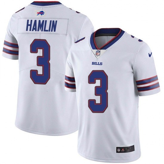 Buffalo Bills #3 Damar Hamlin White Vapor Untouchable Limited Stitched Jersey