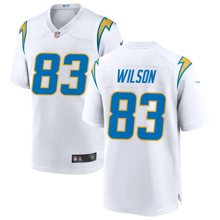Los Angeles Chargers #83 Pokey Wilson White Stitched Game Jersey