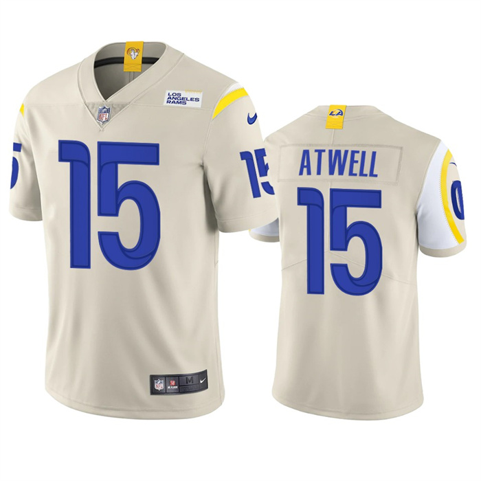 Los Angeles Rams #15 Tutu Atwell Bone Vapor Untouchable Limited Stitched Jersey