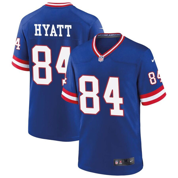 New York Giants #84 Jalin Hyatt Royal Classic Stitched Jersey