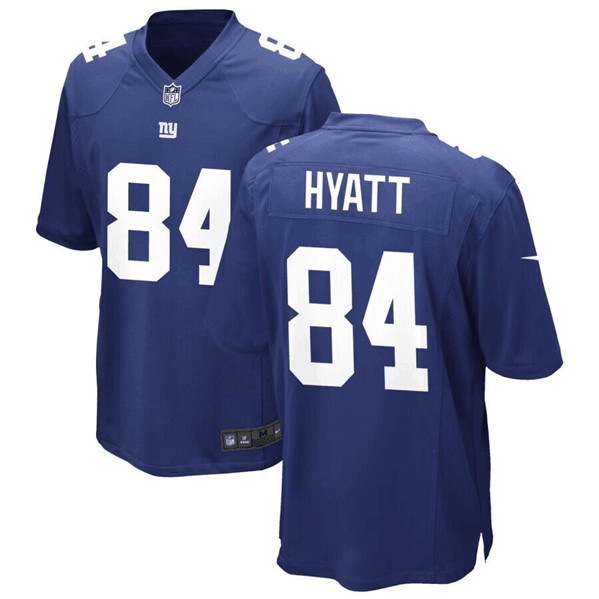 New York Giants #84 Jalin Hyatt Royal Stitched Game Jersey