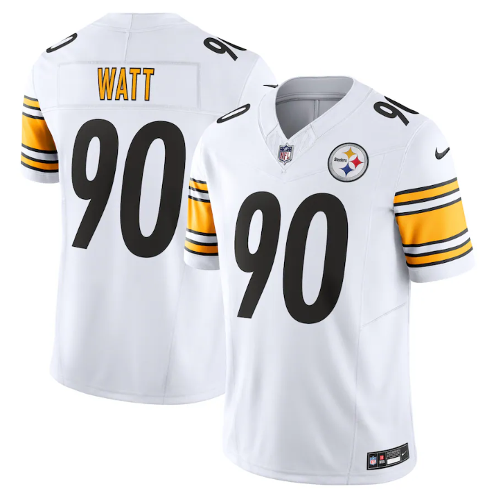 Pittsburgh Steelers #90 T.J. Watt White 2023 F.U.S.E. Vapor Untouchable Limited Jersey