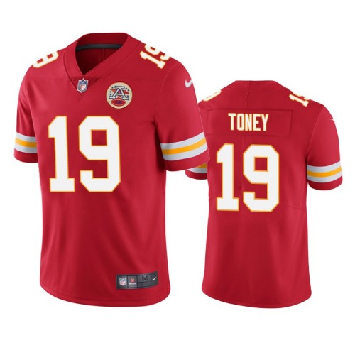 Kansas City Chiefs #19 Kadarius Toney Red Vapor Untouchable Limited Stitched Jersey