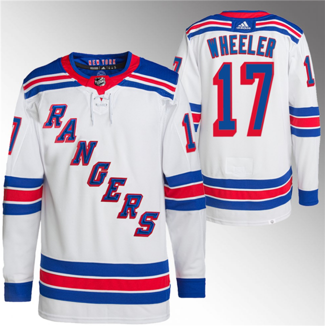New York Rangers #17 Blake Wheeler White Stitched Jersey