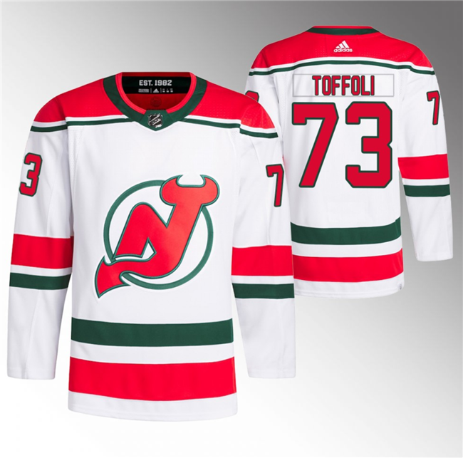 New Jersey Devils #73 Tyler Toffoli White Stitched Jersey