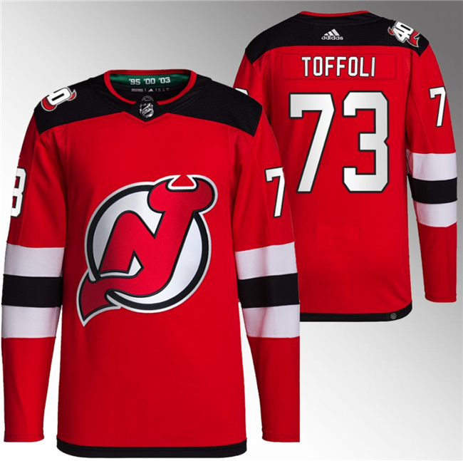 New Jersey Devils #73 Tyler Toffoli Red Stitched Jersey