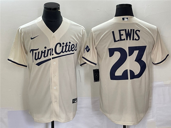 Minnesota Twins #23 Royce Lewis Cream Cool Base Stitched Jersey