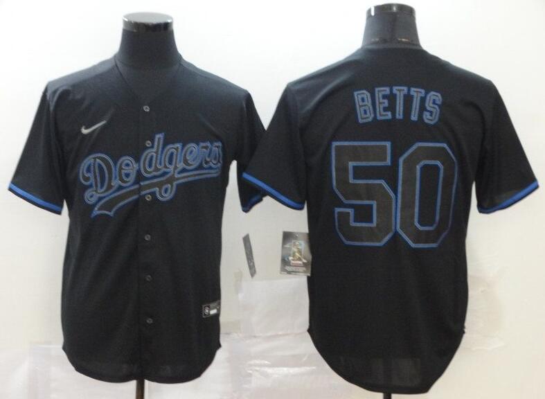 Los Angeles Dodgers #50 Mookie Betts 2020 Black Stitched Jersey