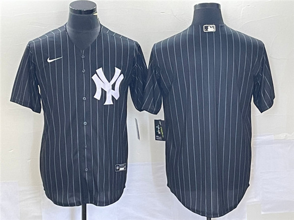 New York Yankees Blank Black Cool Base Stitched Jersey