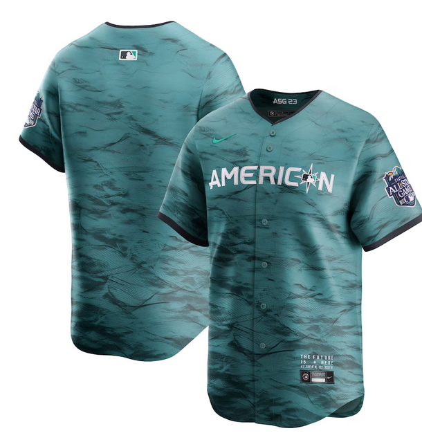 Texas Rangers Blank Teal 2023 All-Star Cool Base With Patch Stitched Jersey