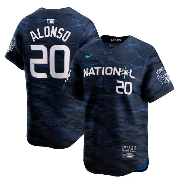 New York Mets #20 Pete Alonso Royal 2023 All-Star Cool Base Stitched Jersey