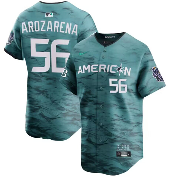 Tampa Bay Rays #56 Randy Arozarena Teal 2023 All-Star Flex Base Stittched Jersey