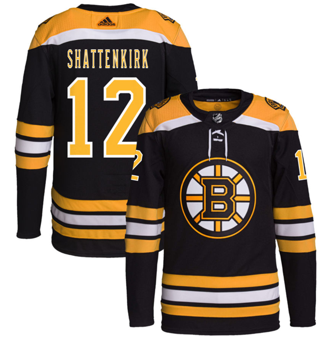 Boston Bruins #12 Kevin Shattenkirk Black Stitched Jersey