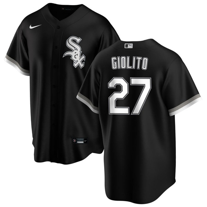 Chicago White Sox #27 Lucas Giolito Black Cool Base Stitched Jersey