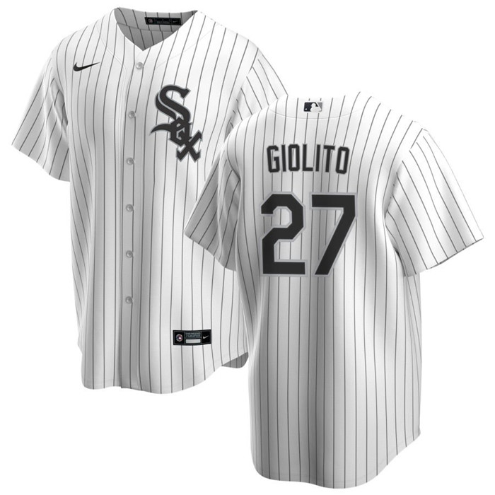 Chicago White Sox #27 Lucas Giolito White Cool Base Stitched Jersey