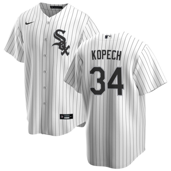 Chicago White Sox #34 Michael Kopech White Cool Base Stitched Jersey
