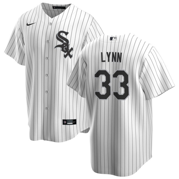 Chicago White Sox #33 Lance Lynn White Cool Base Stitched Jersey