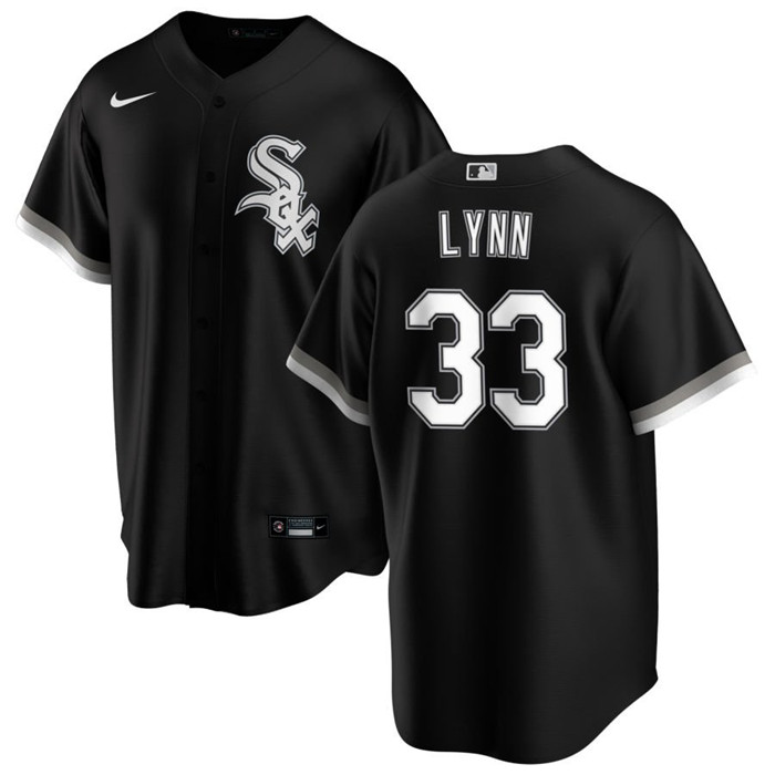 Chicago White Sox #33 Lance Lynn Black Cool Base Stitched Jersey