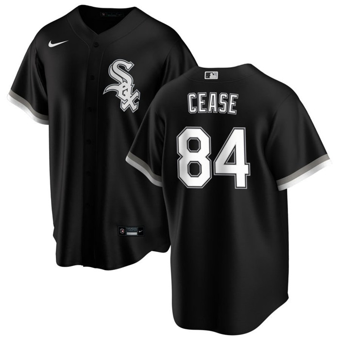 Chicago White Sox #84 Dylan Cease Black Cool Base Stitched Jersey