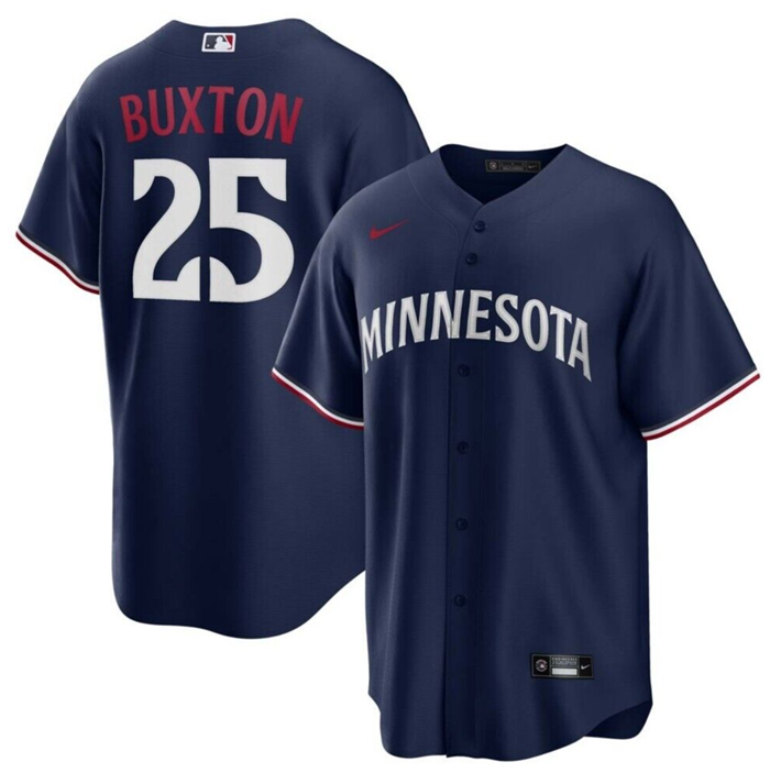 Minnesota Twins #25 Byron Buxton Navy Cool Base Stitched Jersey