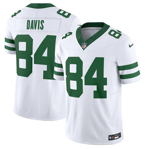 New York Jets #84 Corey Davis White 2023 F.U.S.E. Vapor Limited Throwback Stitched Jersey