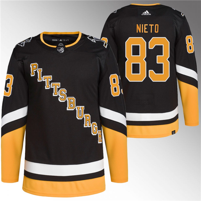 Pittsburgh Penguins #83 Matt Nieto Black 2021 22 Alternate Primegreen Stitched Jersey