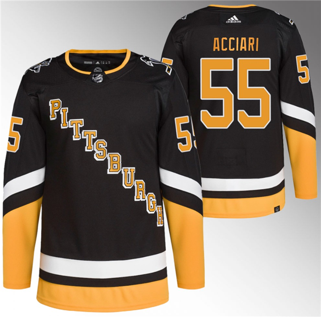Pittsburgh Penguins #55 Noel Acciari Black 2021 22 Alternate Primegreen Stitched Jersey
