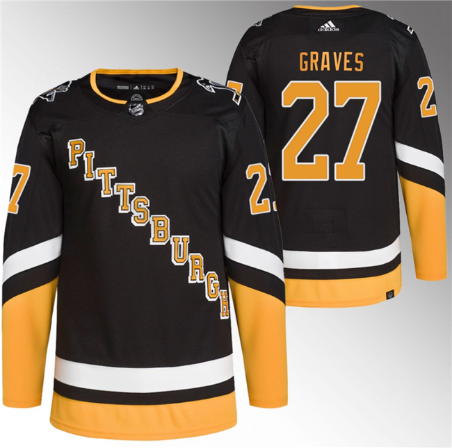 Pittsburgh Penguins #27 Ryan Graves Black 2021 22 Alternate Primegreen Stitched Jersey