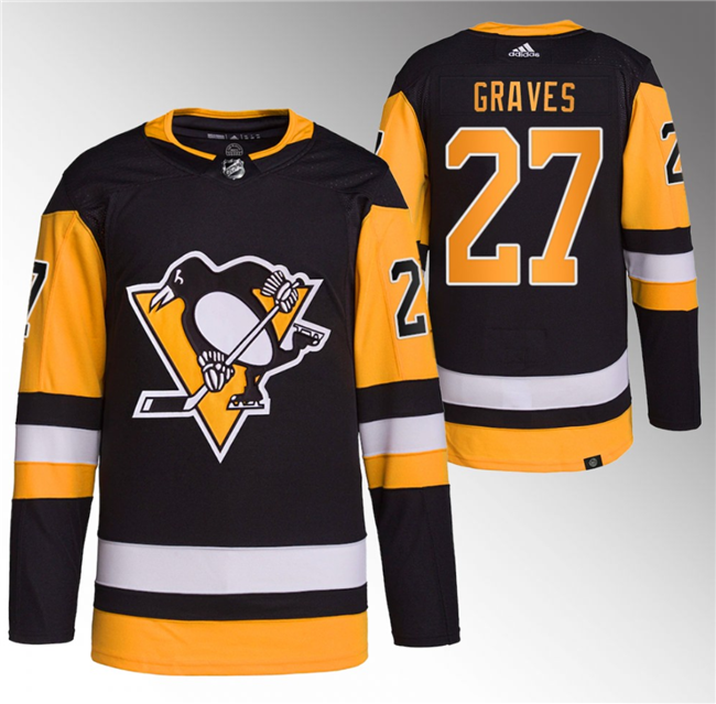 Pittsburgh Penguins #27 Ryan Graves Black Stitched Jersey