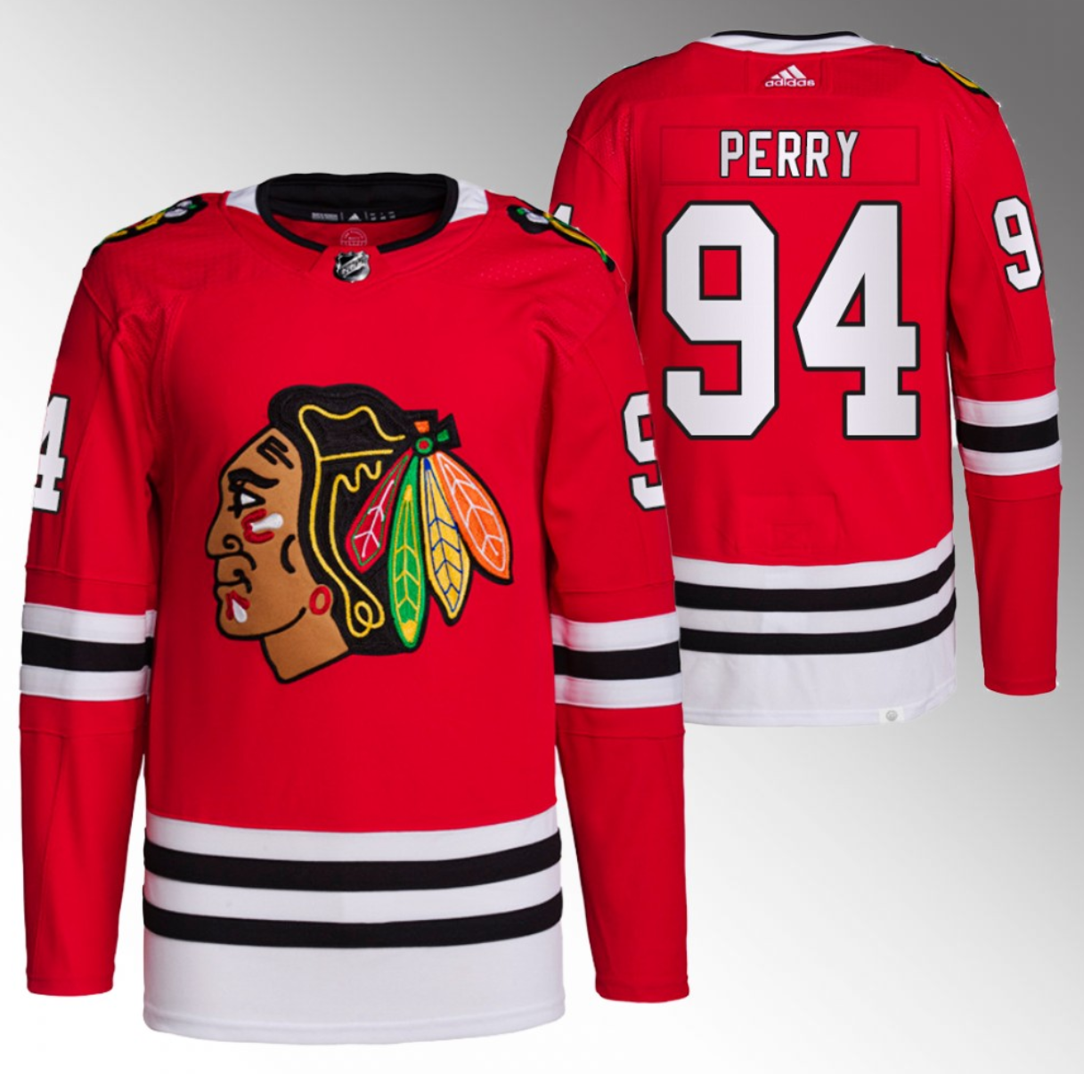 Chicago Blackhawks #94 Corey Perry Red Stitched Jersey