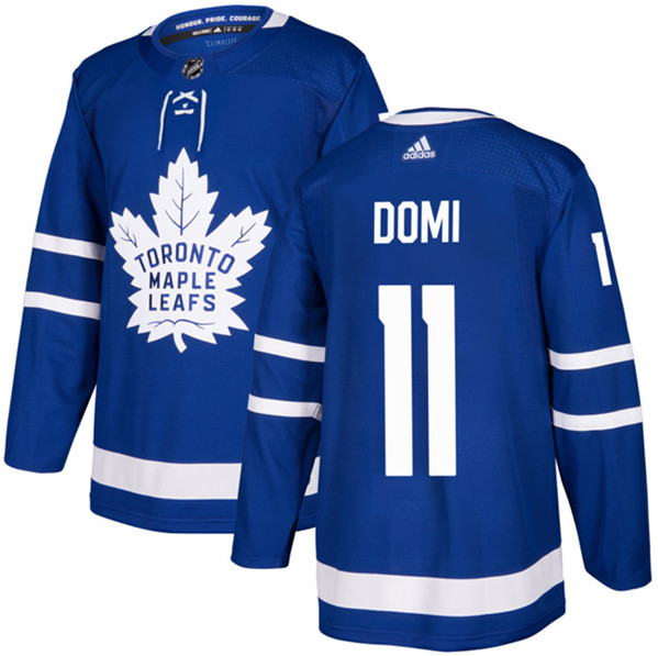 Toronto Maple Leafs #11 Max Domi Blue Stitched Jersey