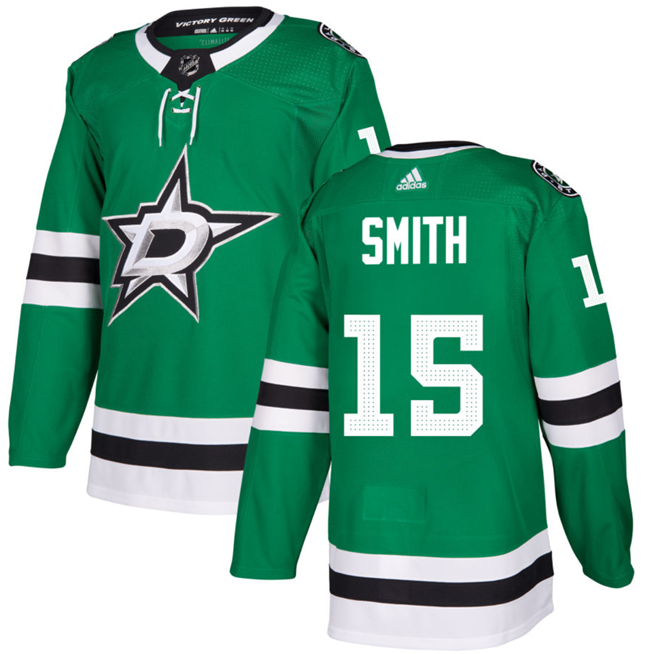 Dallas Stars #15 Craig Smith Green Stitched Jersey