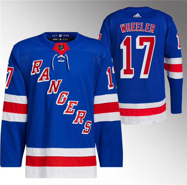 New York Rangers #17 Blake Wheeler Royal Stitched Jersey