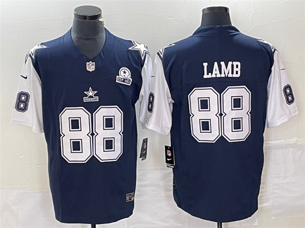 Dallas Cowboys #88 CeeDee Lamb Navy 2023 F.U.S.E. With 1960 Patch Vapor Limited Stitched Jersey