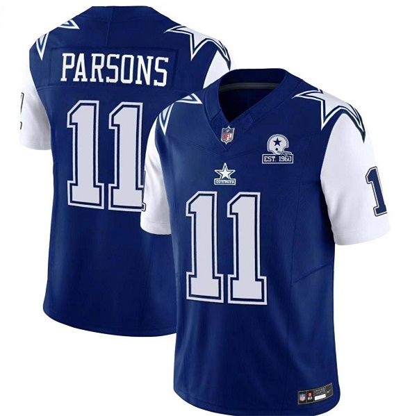 Dallas Cowboys #11 Micah Parsons Navy 2023 F.U.S.E. With 1960 Patch Vapor Limited Stitched Jersey