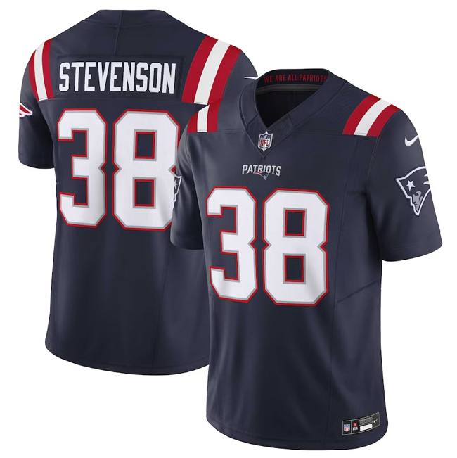 New England Patriots #38 Brandon Bolden Navy 2023 F.U.S.E. Vapor Limited Stitched Jersey