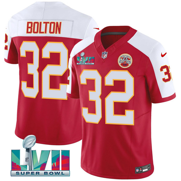 Kansas City Chiefs #32 Nick Bolton Red 2023 F.U.S.E. With Super Bowl LVII Patch Vapor Untouchable Limited Stitched Jersey