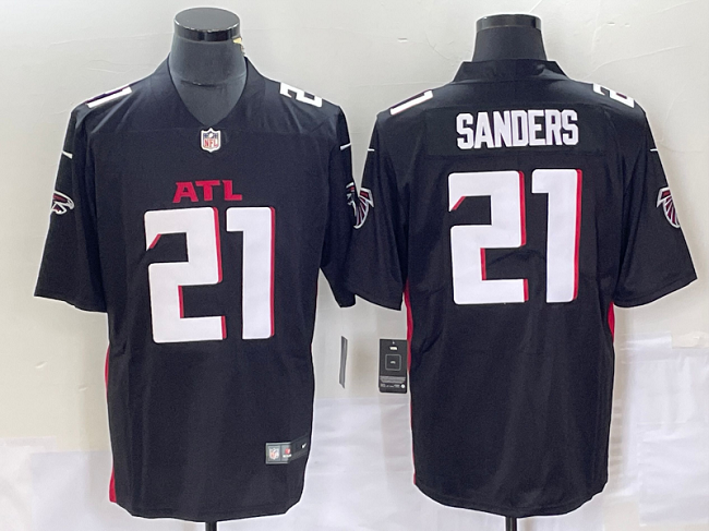 Atlanta Falcons #21 Deion Sanders Black Vapor Untouchable Limited Stitched Jersey