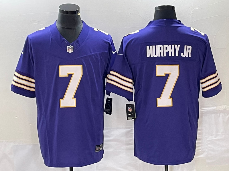 Minnesota Vikings #7 Byron Murphy Jr. Purple 2023 F.U.S.E. Vapor Untouchable Limited Stitched Jersey