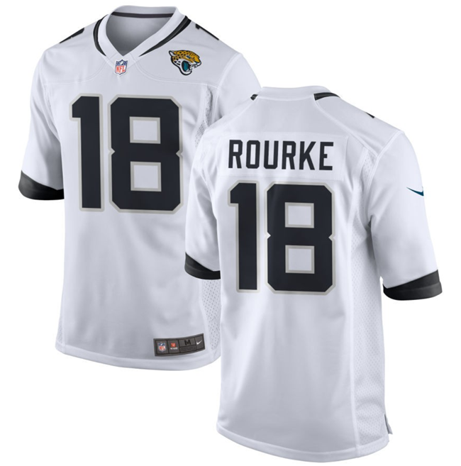 Jacksonville Jaguars #18 Nathan Rourke White Stitched Game Jersey