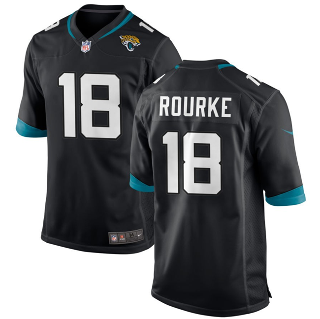 Jacksonville Jaguars #18 Nathan Rourke Black Stitched Game Jersey