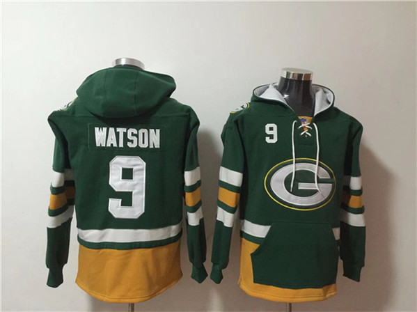 Green Bay Packers #9 Christian Watson Green Ageless Must-Have Lace-Up Pullover Hoodie