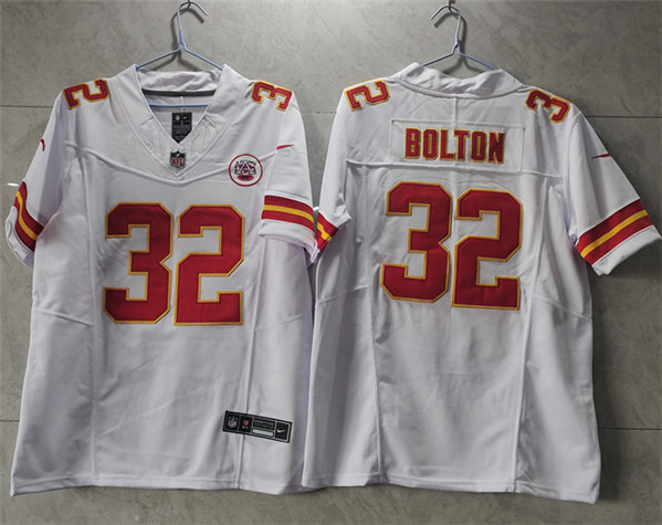 Kansas City Chiefs #32 Nick Bolton White 2023 F.U.S.E. Vapor Untouchable Limited Stitched Jersey