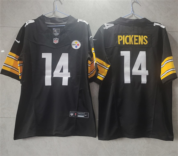 Pittsburgh Steelers #14 George Pickens Black 2023 F.U.S.E. Vapor Untouchable Limited Jersey