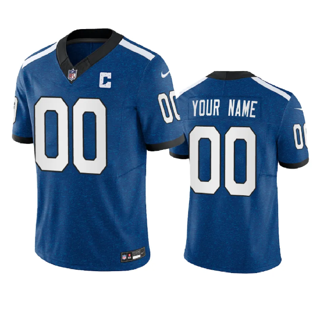 Indianapolis Colts Custom Royal 2023 F.U.S.E. Indiana Nights Limited Stitched Jersey