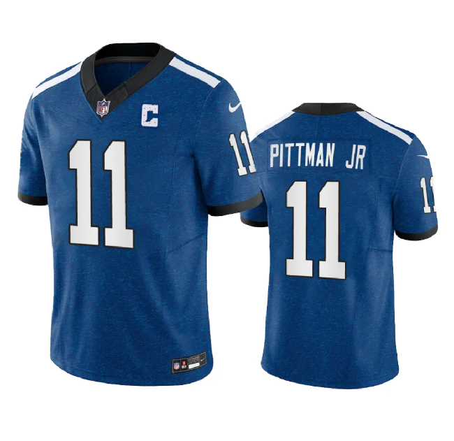 Indianapolis Colts #11 Michael Pittman Jr. Royal 2023 F.U.S.E. Indiana Nights Limited Stitched Jersey