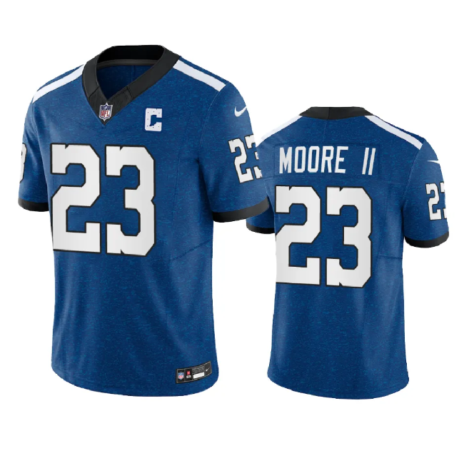 Indianapolis Colts #23 Kenny Moore II Royal 2023 F.U.S.E. Indiana Nights Limited Stitched Jersey