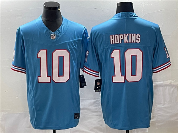 Tennessee Titans #10 DeAndre Hopkins Light Blue 2023 F.U.S.E. Vapor Limited Throwback Stitched Jersey