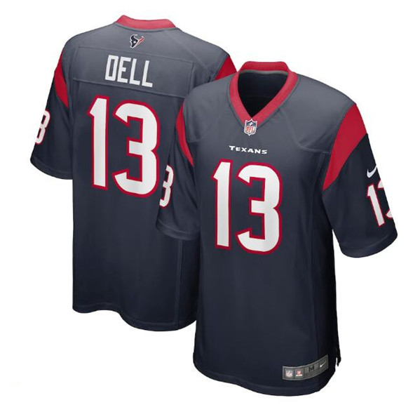 Houston Texans #13 Tank Dell Navy Stitched Game Jersey